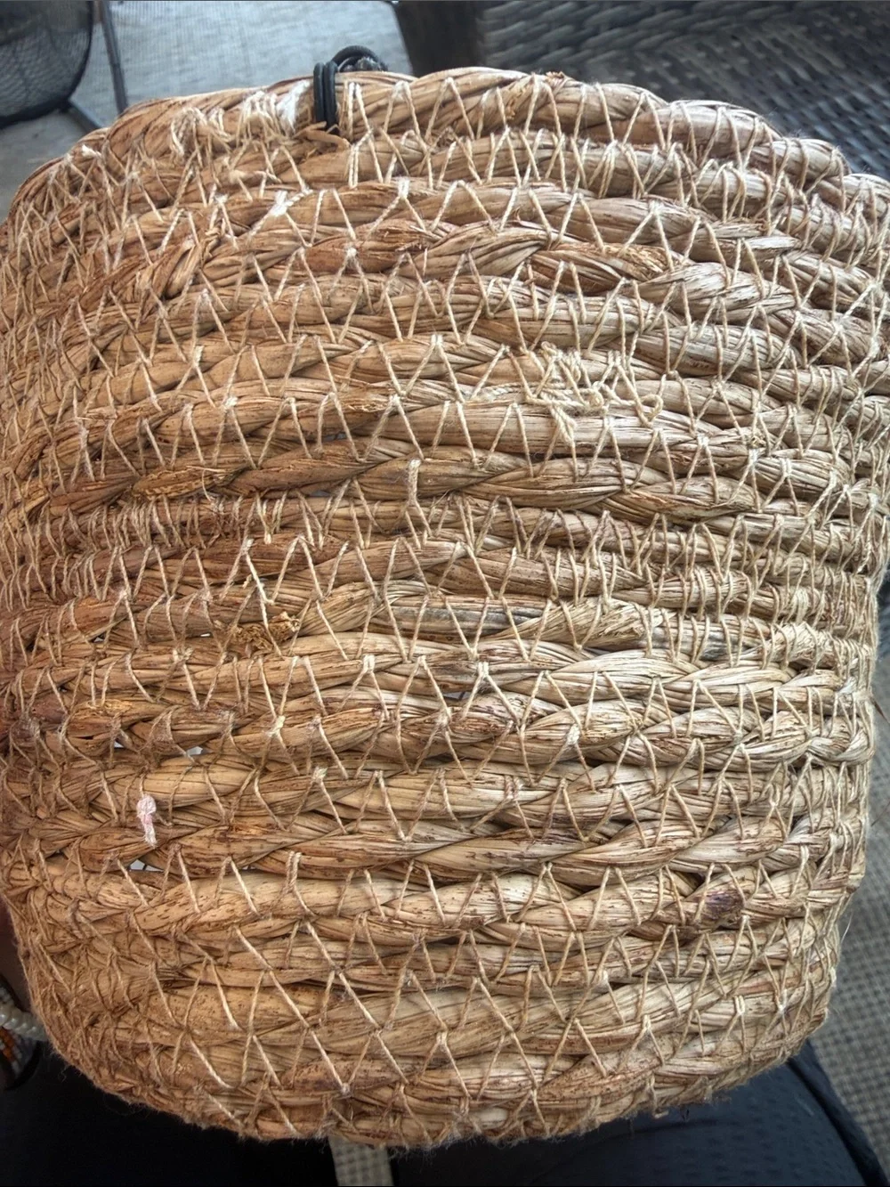 Natural Seagrass Decorative Basket - Brown